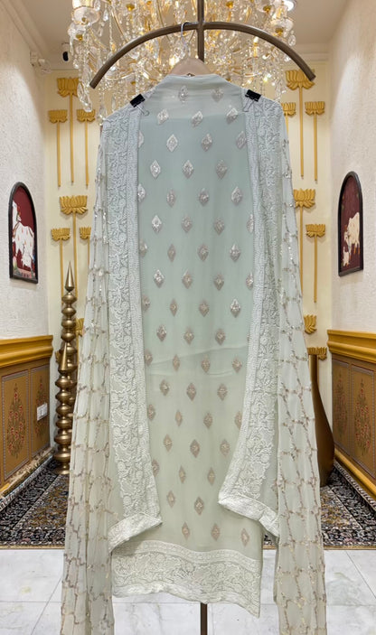 Yasmine Sequin Georgette Suit