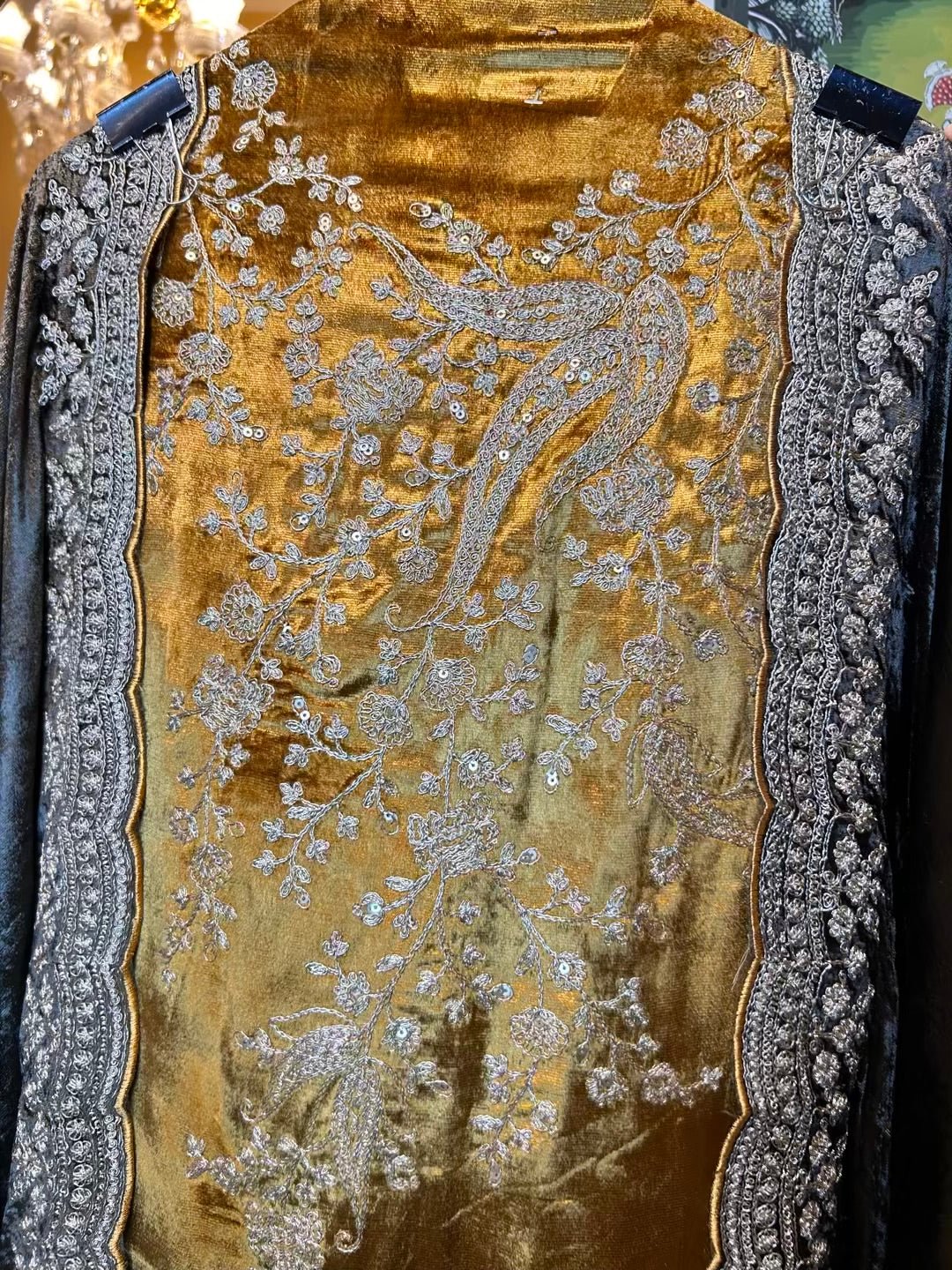 Noormira Velvet Suit (Mustard)