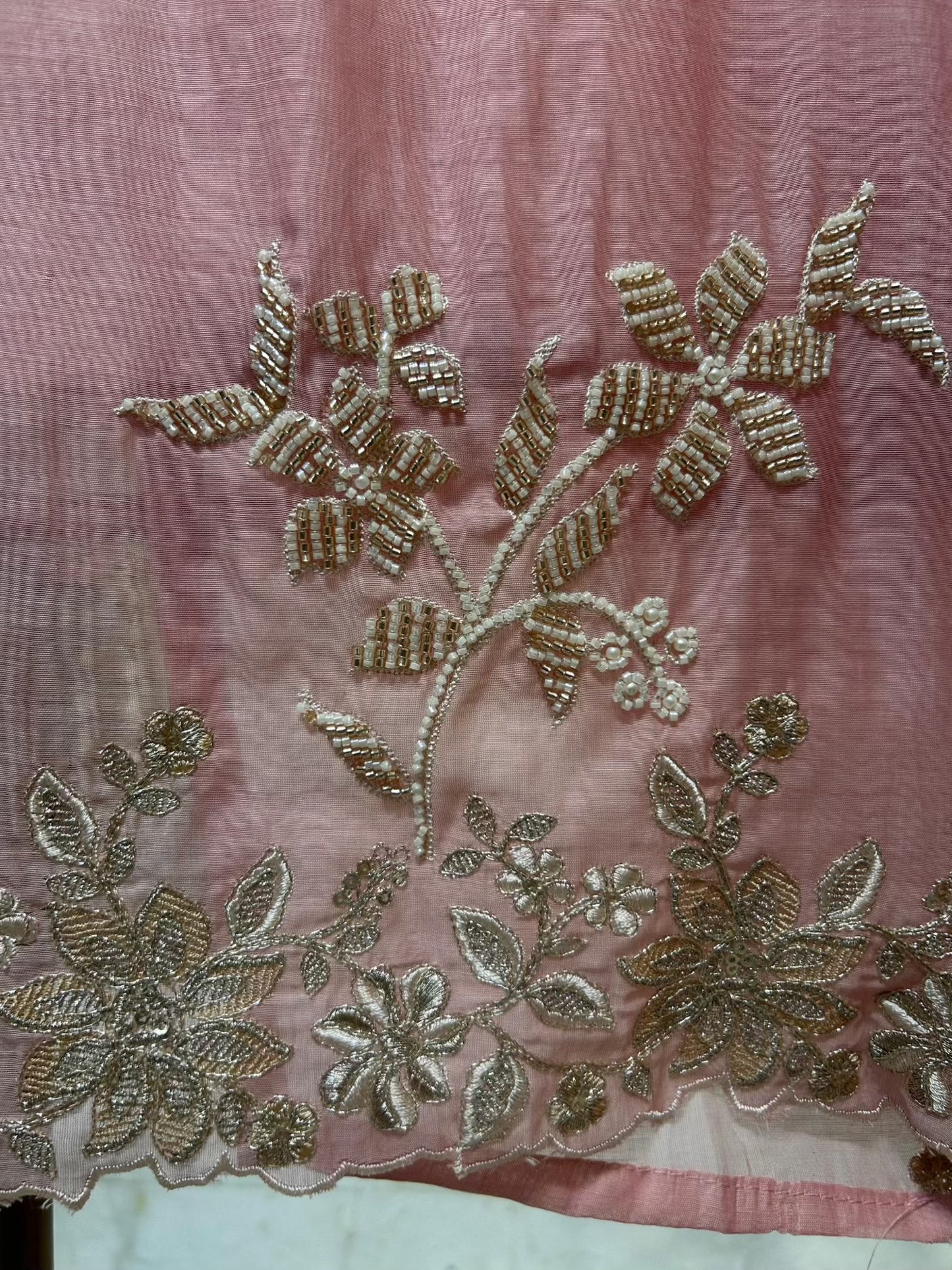 Aavira Mul Chanderi Suit (Pink)