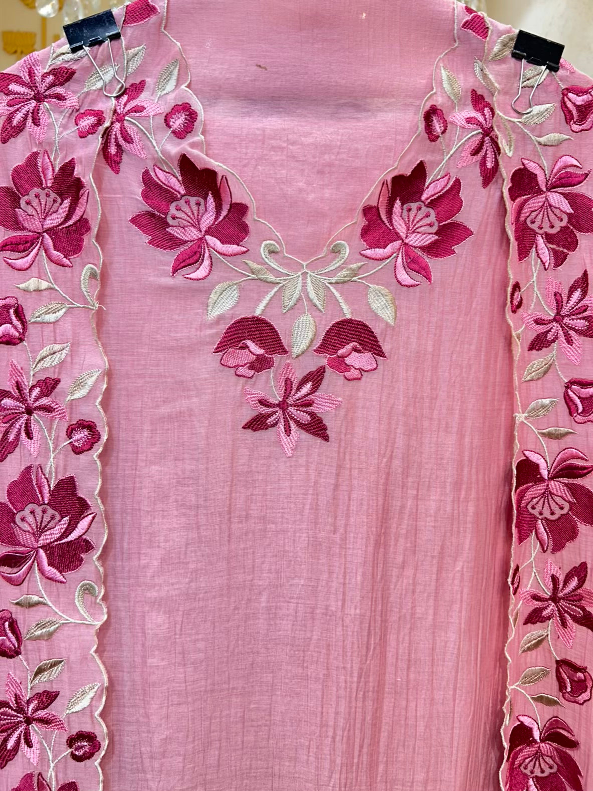 Sahiba Resham Crush Suit (Pink)
