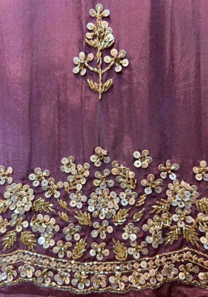 Afsaneh Organza Suit (Lavender)