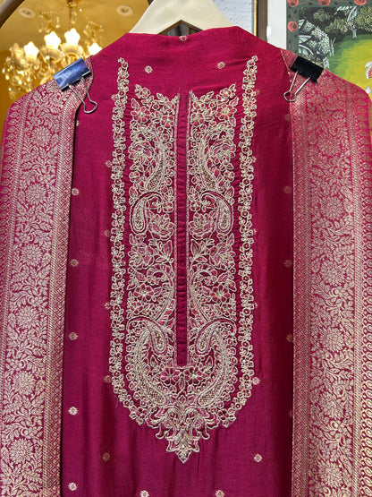 Oravielle Banaras Silk Suit