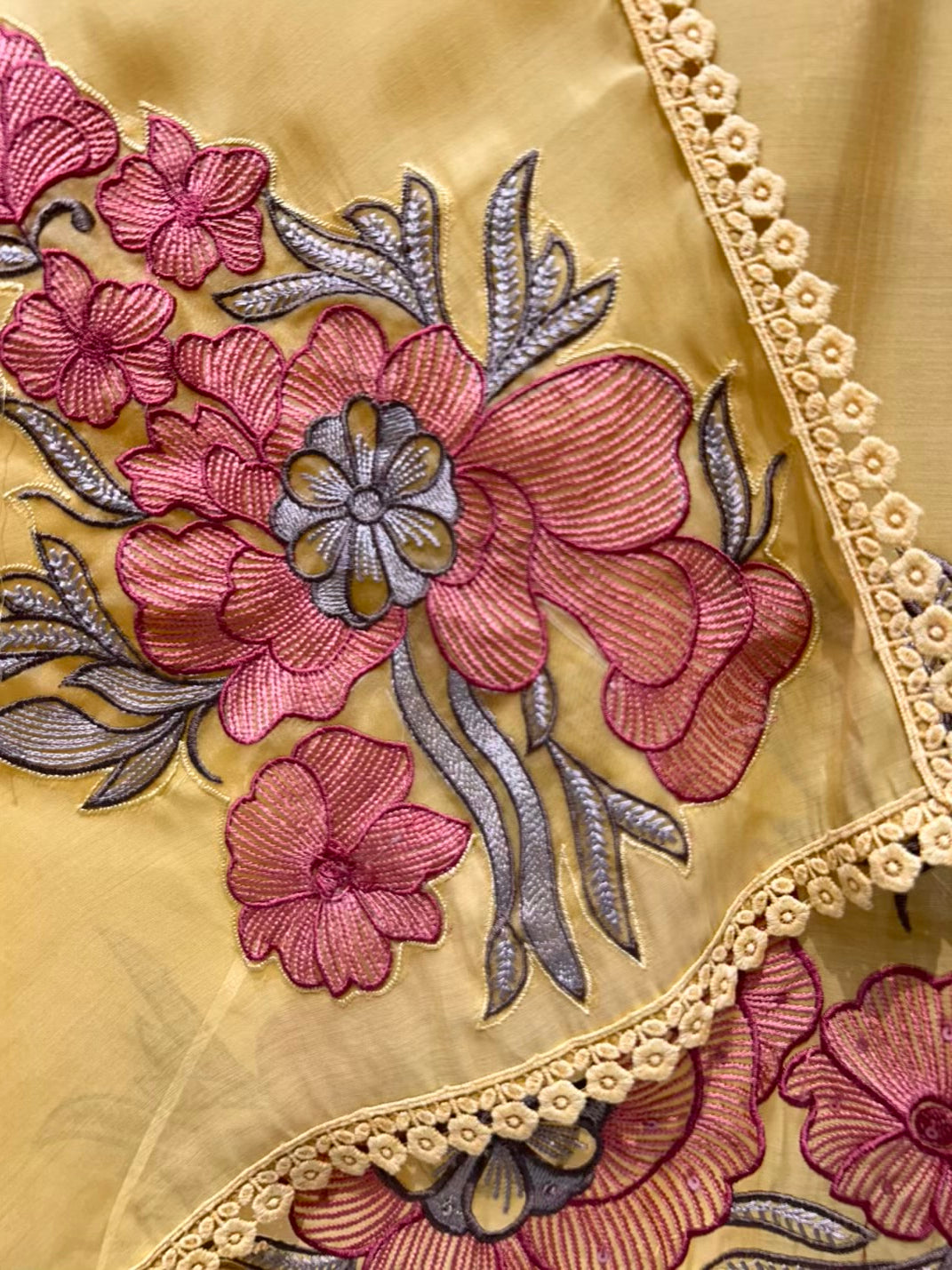 Elmyra Sequin Resham Chanderi Suit