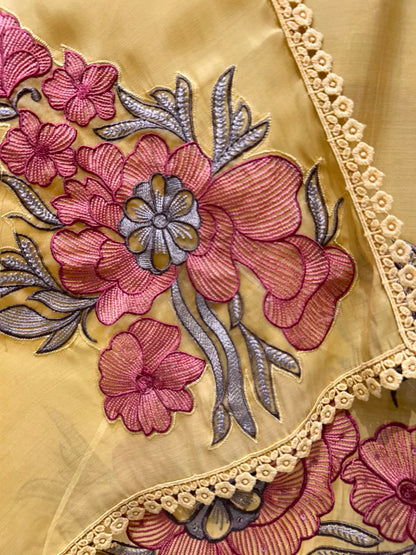 Elmyra Sequin Resham Chanderi Suit