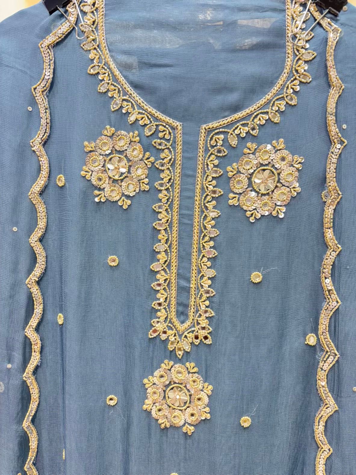 Zivaira Cutdana Organza Suit