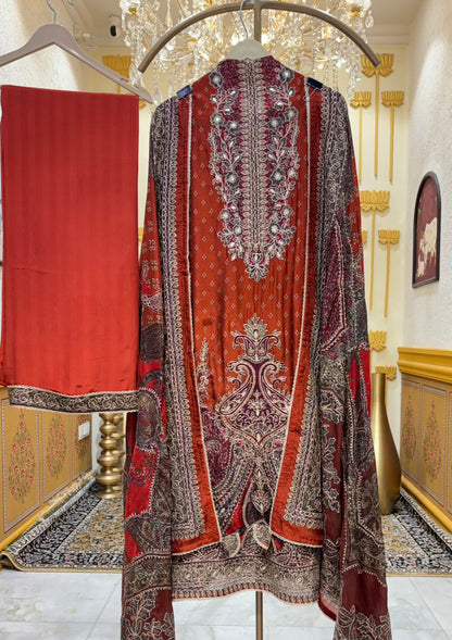 Vira Zari Crepe Suit