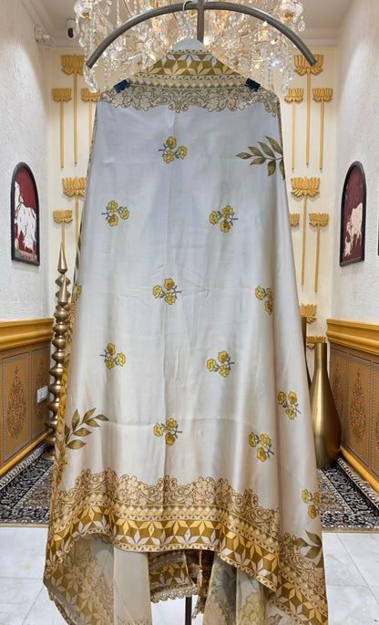 Zyra Satin Organza Luxe Suit