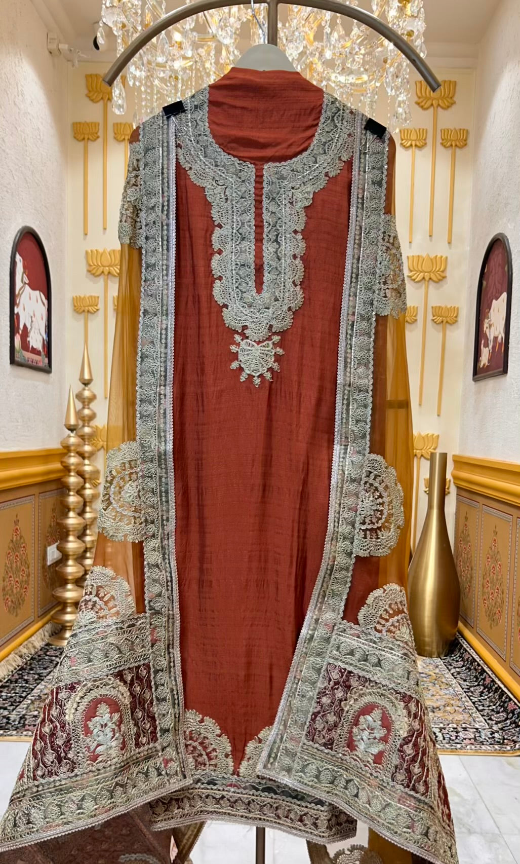 Zaylira Dori Gul Suit (Rust)