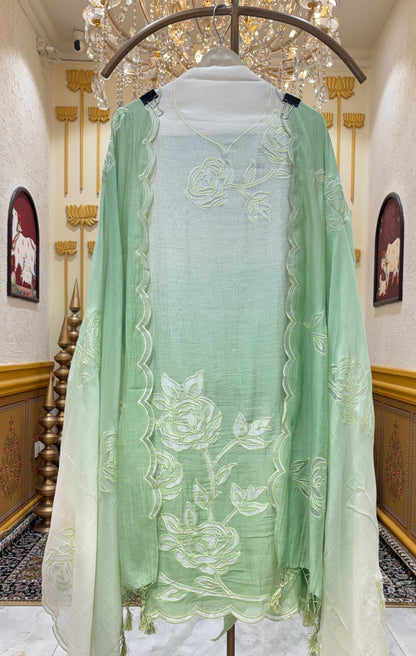 Aabira Appliqué Chanderi Suit