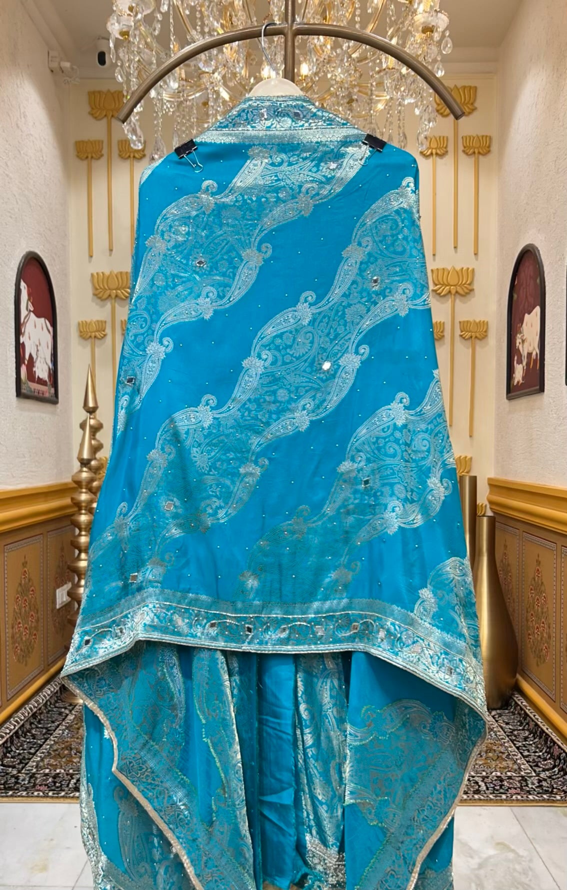 Zayraani Moti Aaina Suit (Blue)