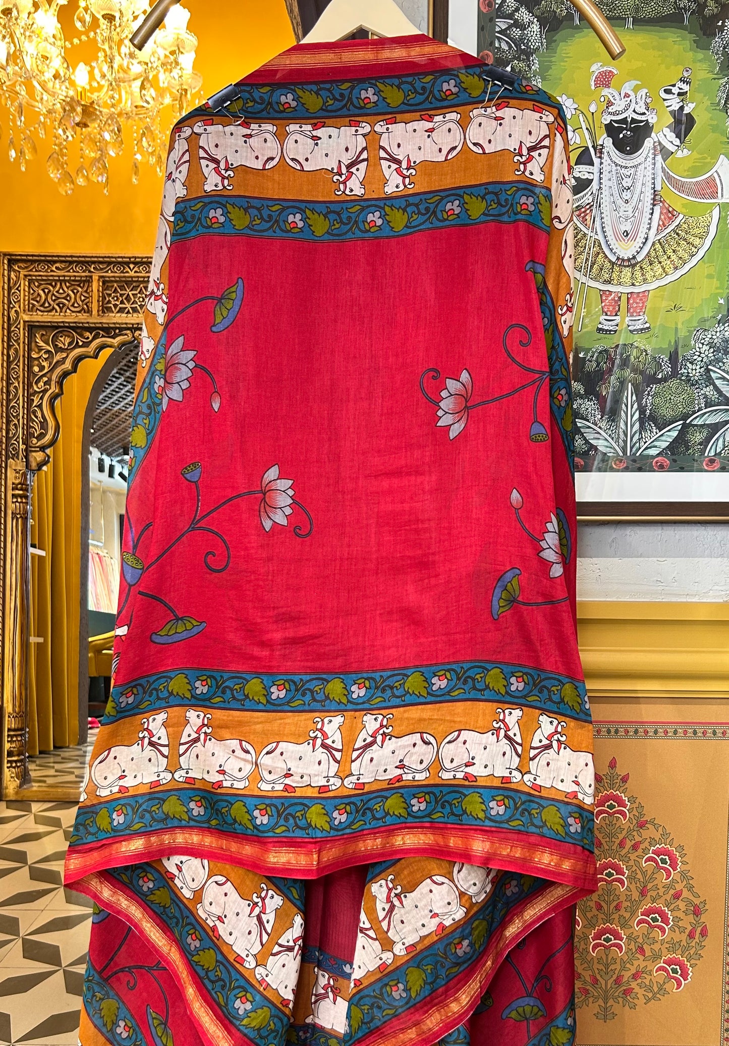 Vihāra Maheshwari Cotton Suit