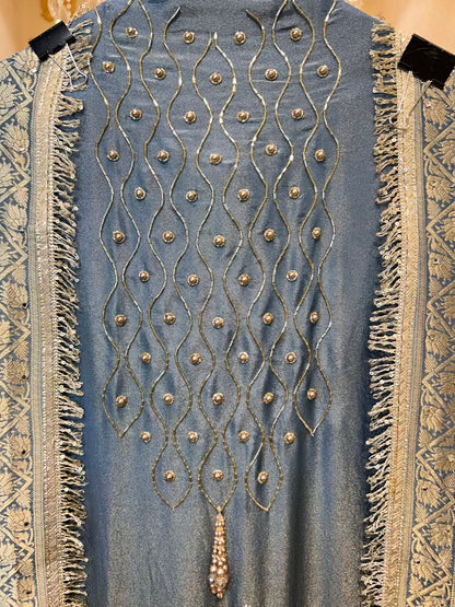 Afsara Kinari Luxe Suit (Blue)