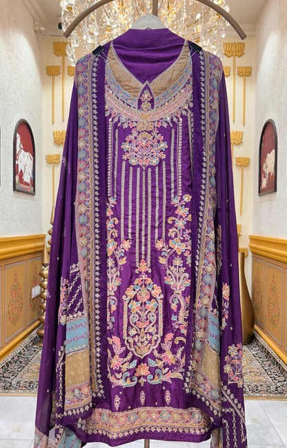 Rayanshi Stone Silk Suit