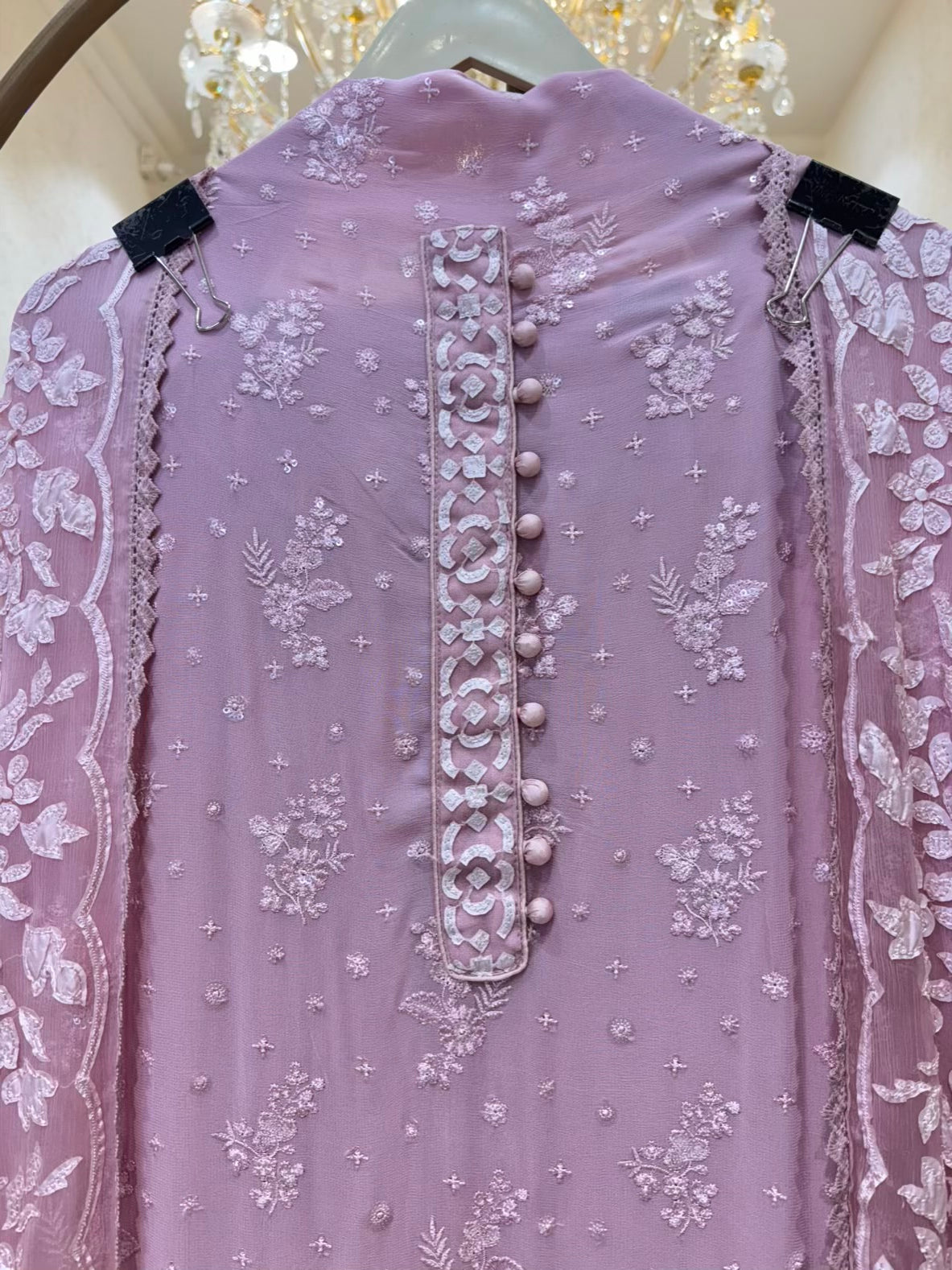 Mehrnaz Zari Georgette Suit