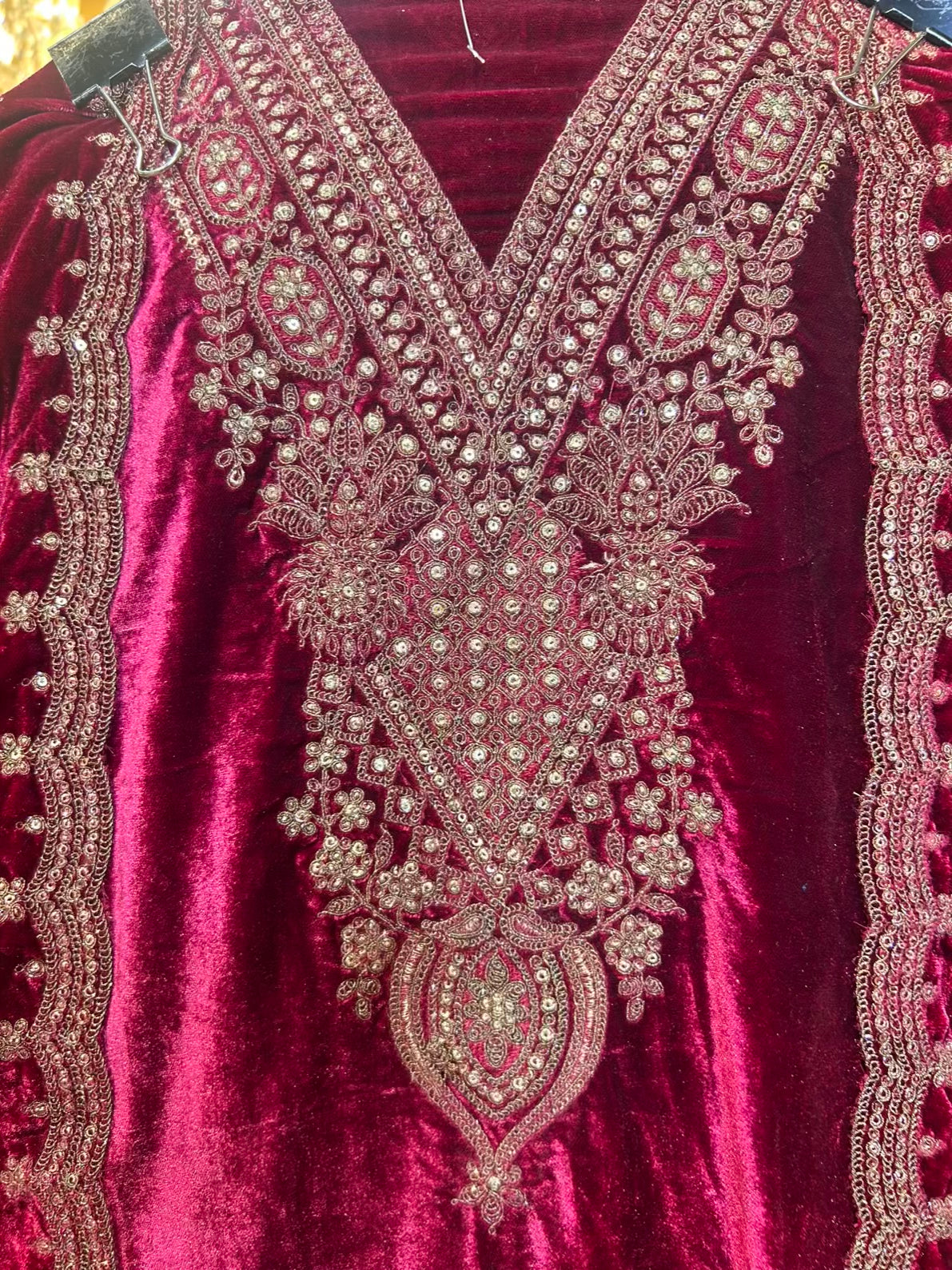 Vareesha Velvet Suit