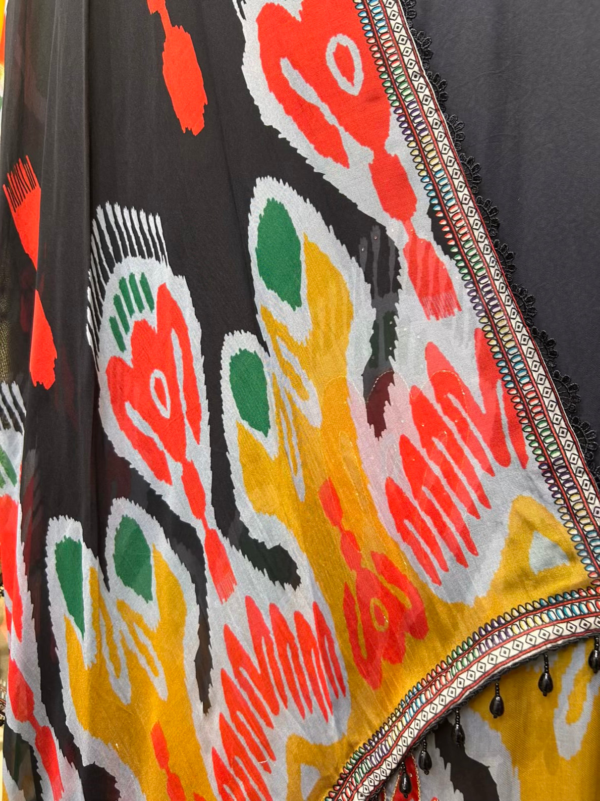 Zarehya Organza Suit (Black)