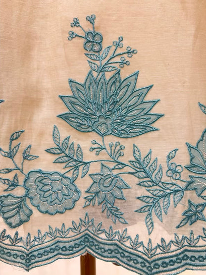 Ishana Mul Veil Suit (Blue)