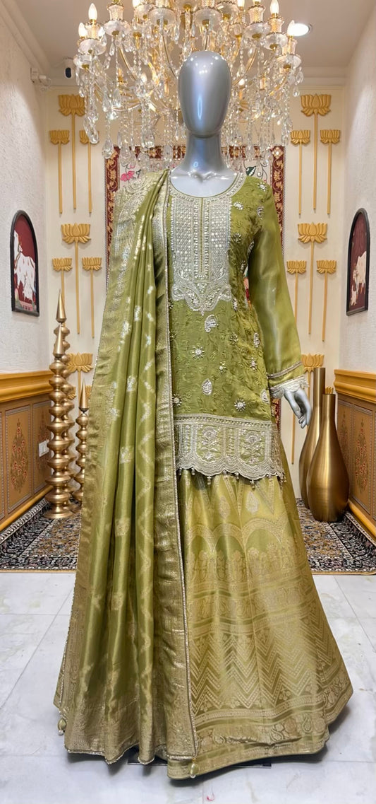 Rivaya Shimmer Banarasi Set