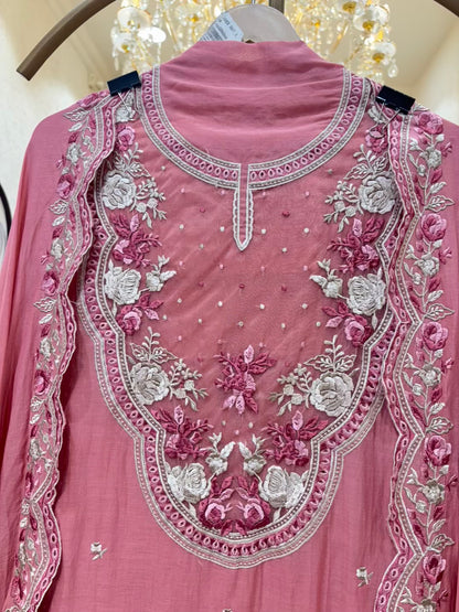 Meher Thread Patch Chanderi Suit