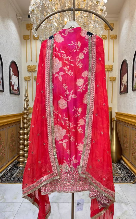 Mehnaz Ghera Élan Suit (Magenta)