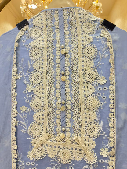Roselle Crochet Chanderi Suit