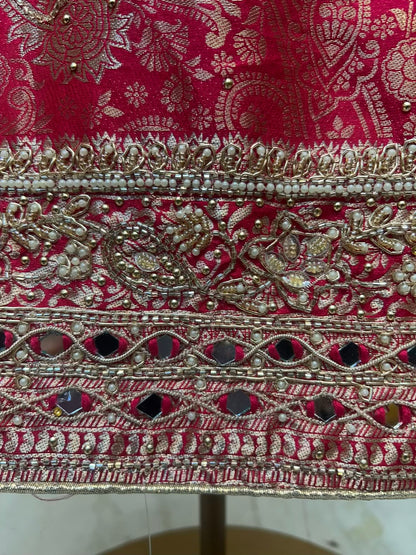 Zayraani Moti Aaina Suit (Magenta)