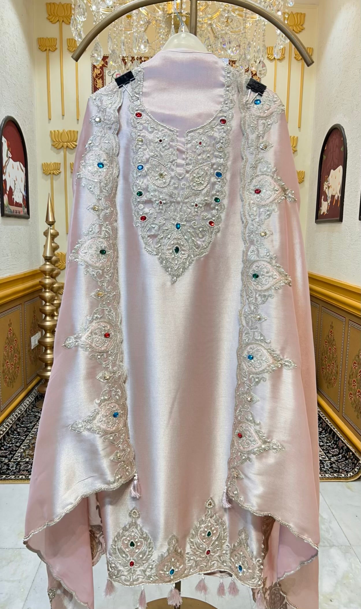 Zehraani Élan Suit (Peach)