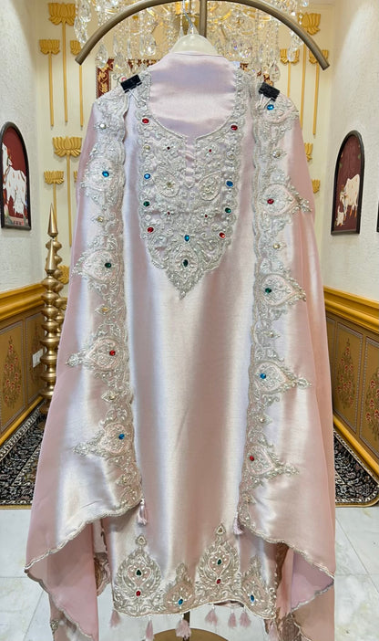Zehraani Élan Suit (Peach)