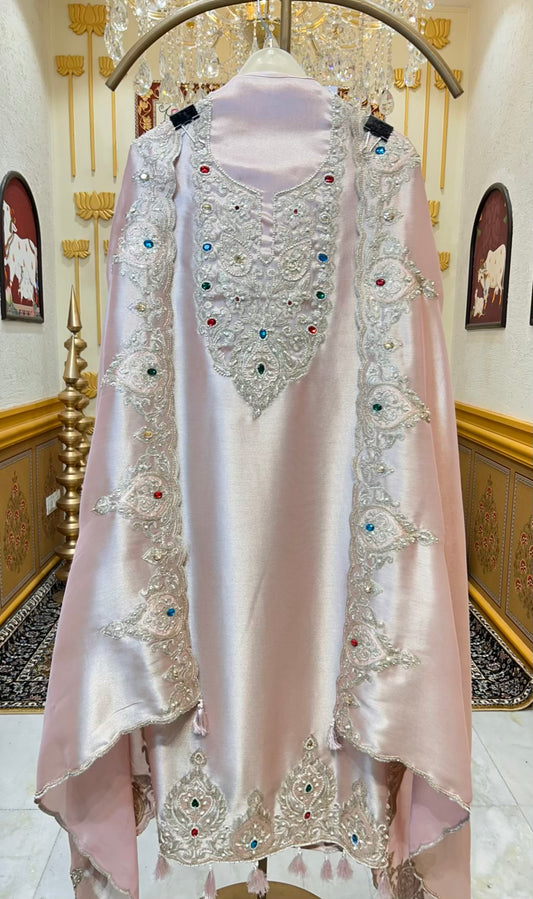 Zehraani Élan Suit (Peach)
