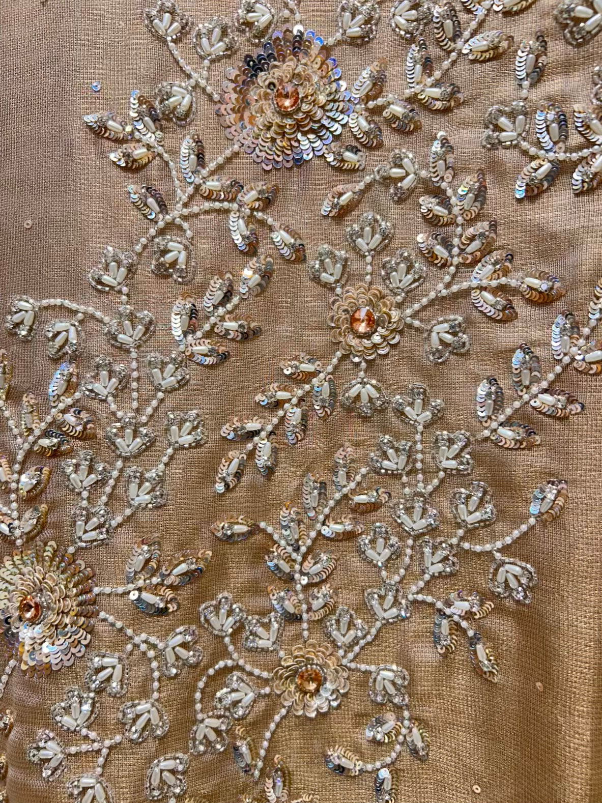 Zehriya Cutdana Veil Suit (Beige)