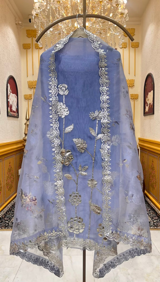 Sahira Leather Élan Suit (Blue)