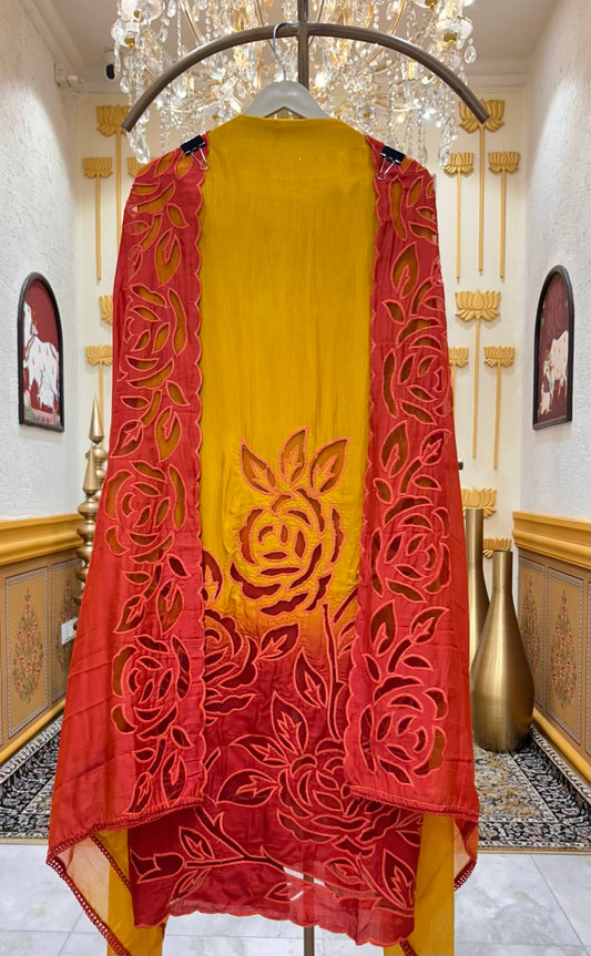 Zivara Appliqué Élan Suit (Rust)