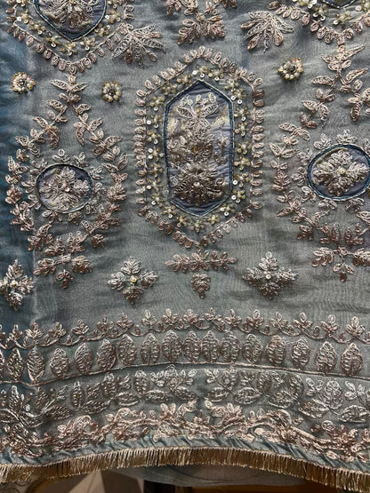 Saanjh Ruhani Suit (Powder Green)