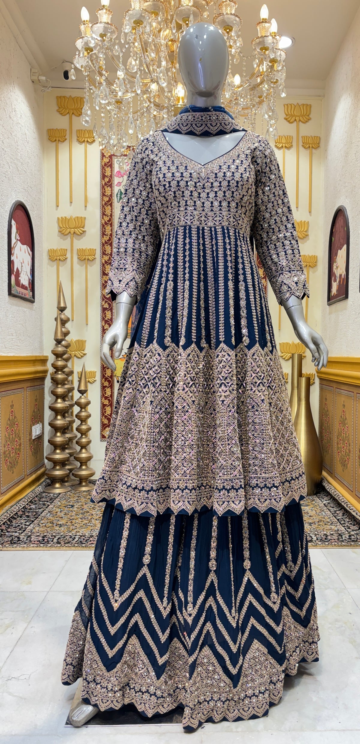 Zarqash Jahanara Anarkali Set