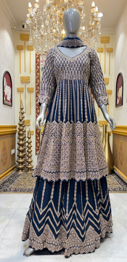 Zarqash Jahanara Anarkali Set