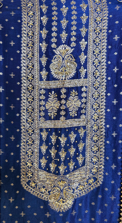 Raavya Banarasi Suit (Blue)