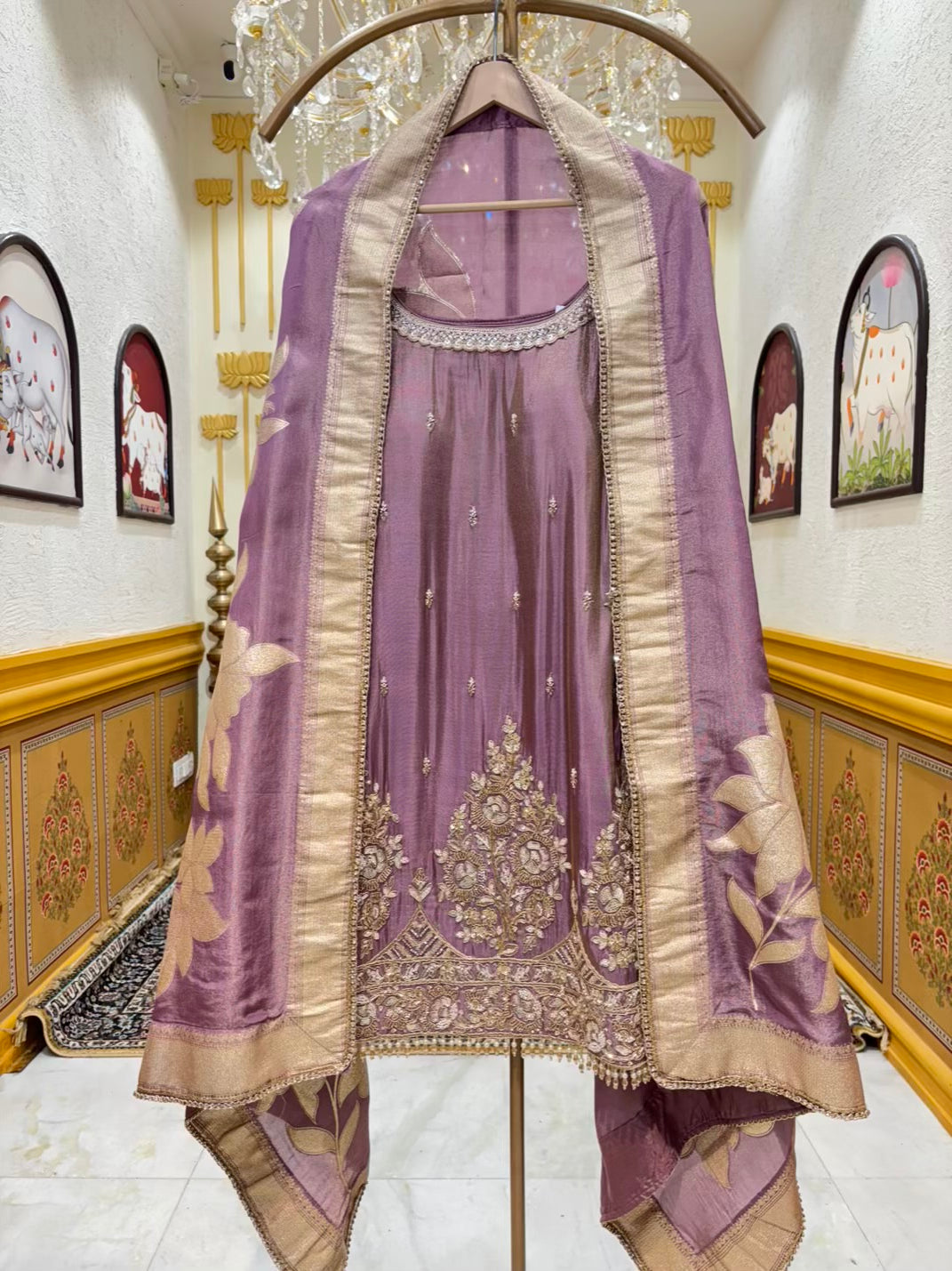Rukmani Banarasi Gharara Set