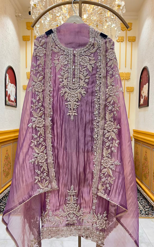 Aarini Tissue Élan Suit (Purple)
