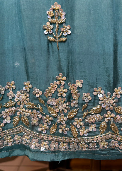Afsaneh Organza Suit (Blue)