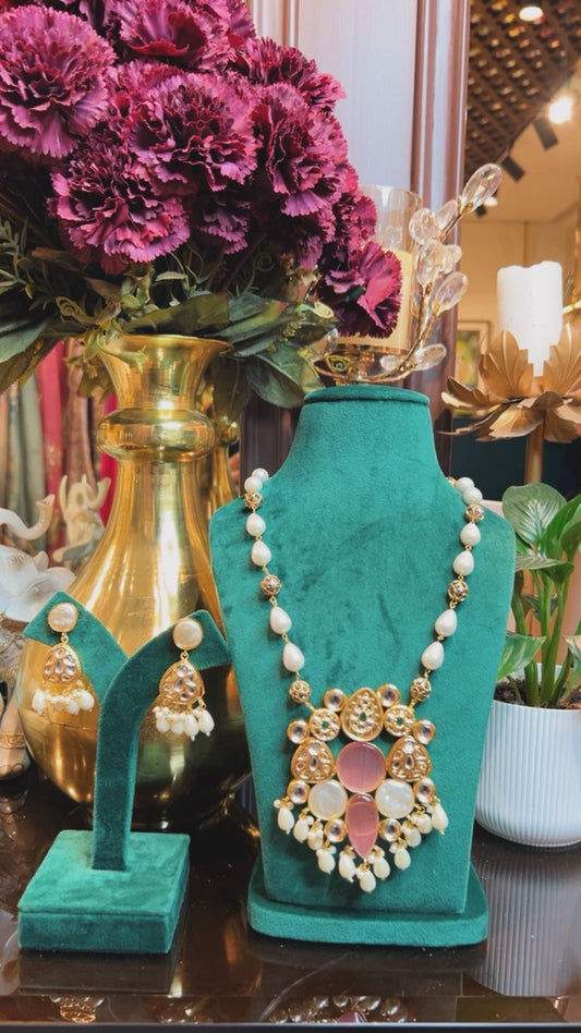 Afsana Kundan Haar (Pink)