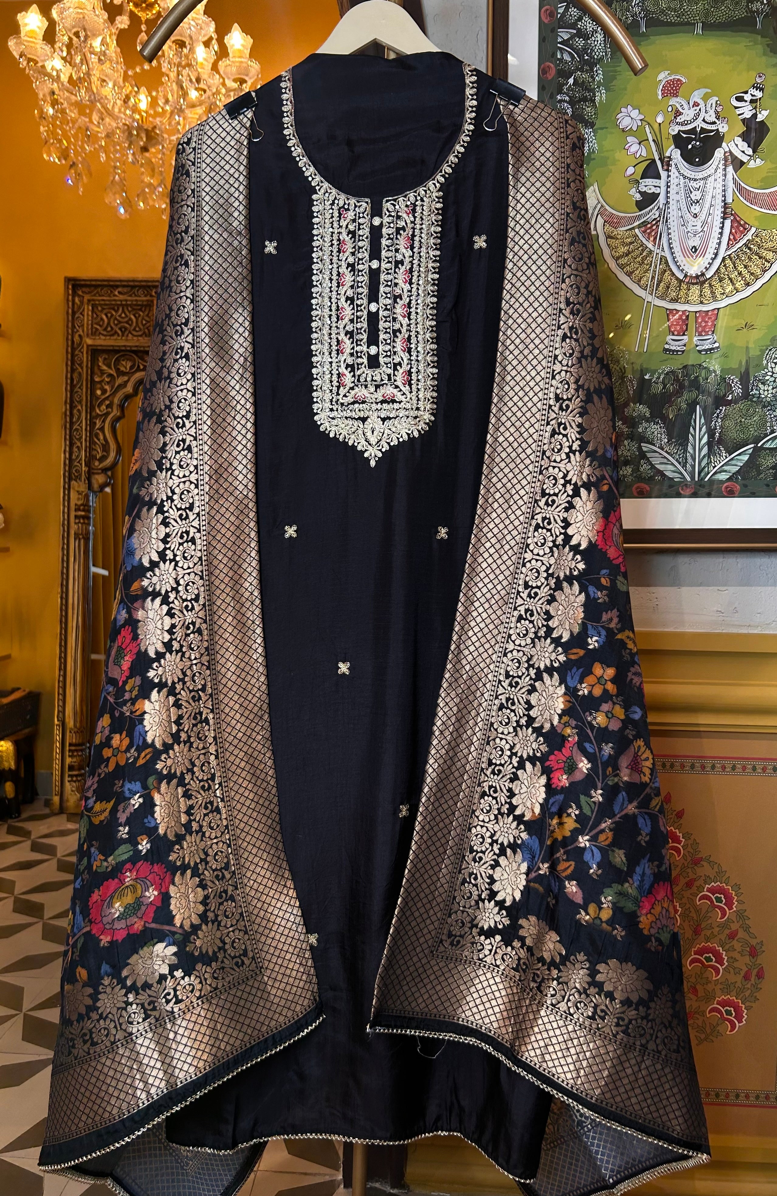 Meher Silk Suit