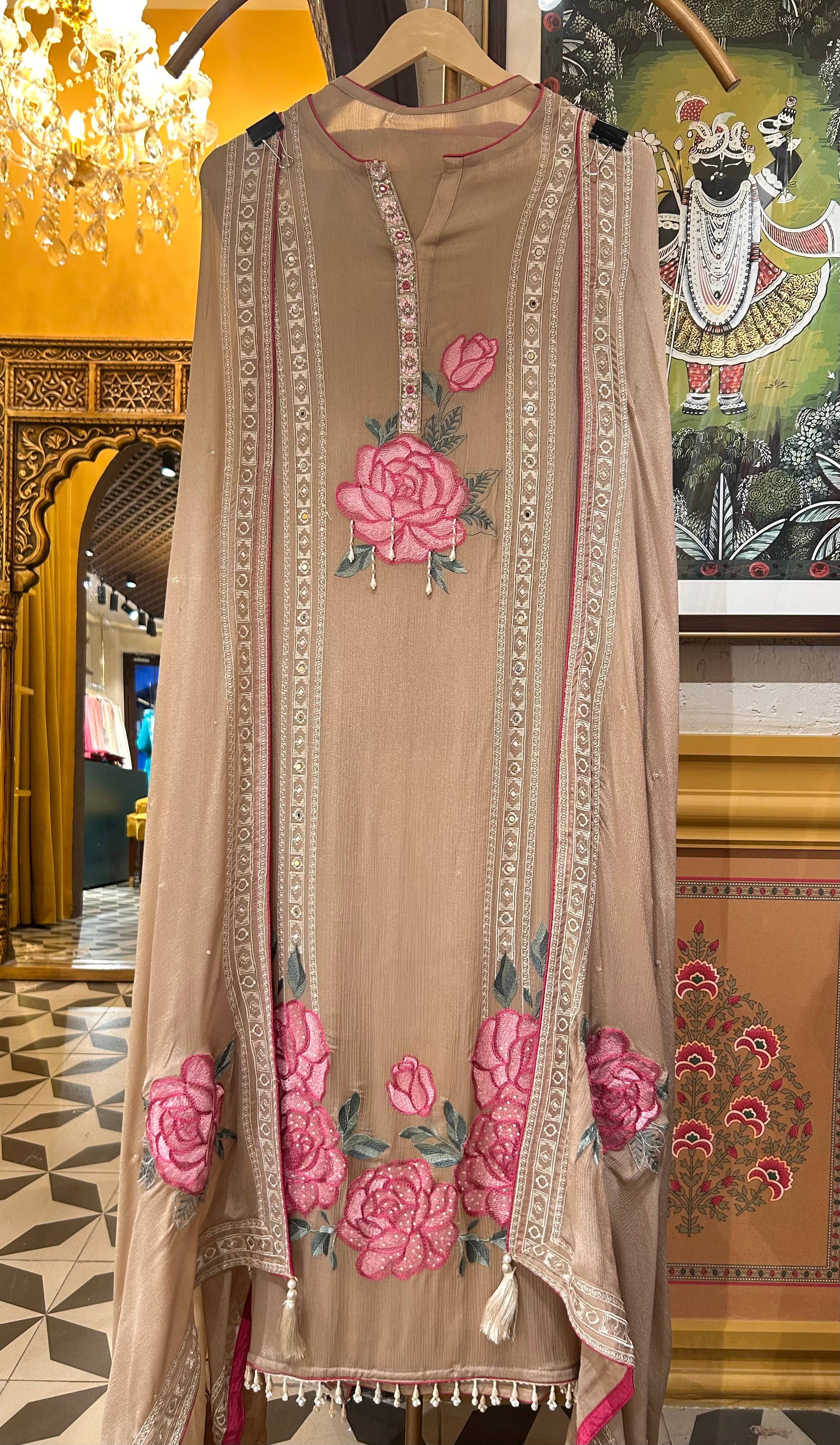 Zivara Chinon Suit (Beige)