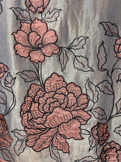 Tabeer Appliqué Set (Grey)