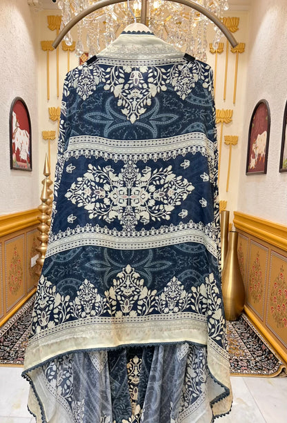 Zehraah Pashmina Veil Suit (Black)