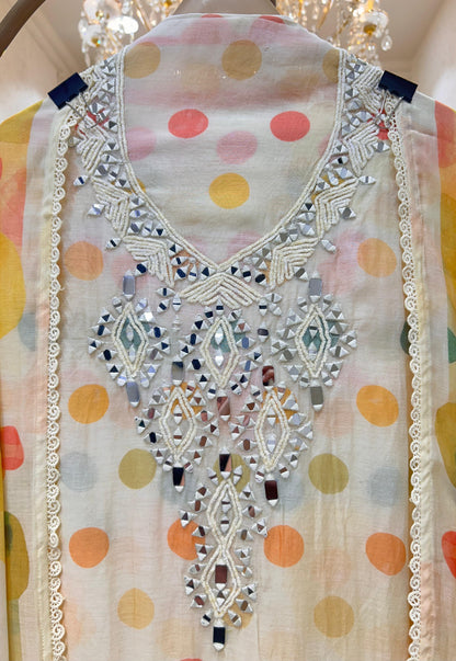 Afsana Mirror Mul Suit