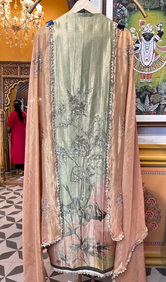 Saanvi Éclat Suit (Green)