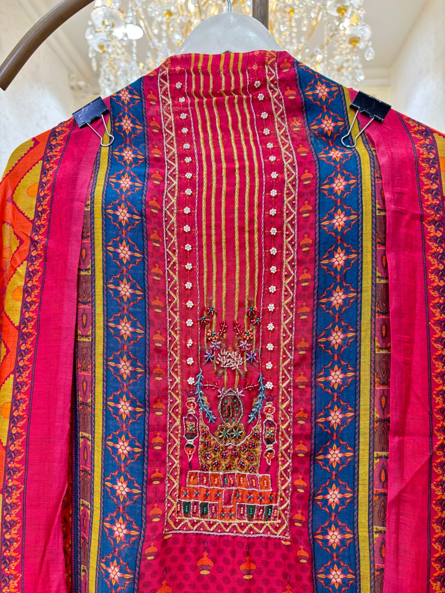 Mehrzoya Mul Chanderi Suit