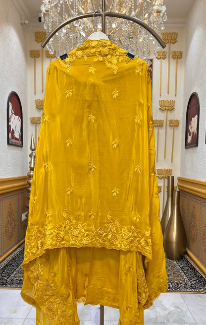 Zehriya Embroiré Suit (Yellow)
