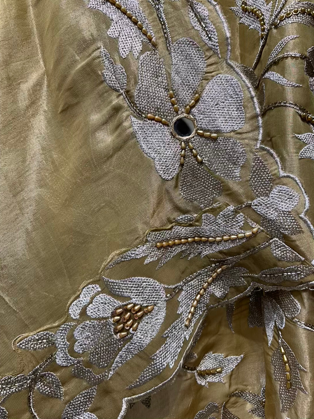 Noorika Sheesha Pearl Suit (Mustard)