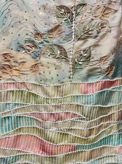 Elzara Shimmer Organza Suit